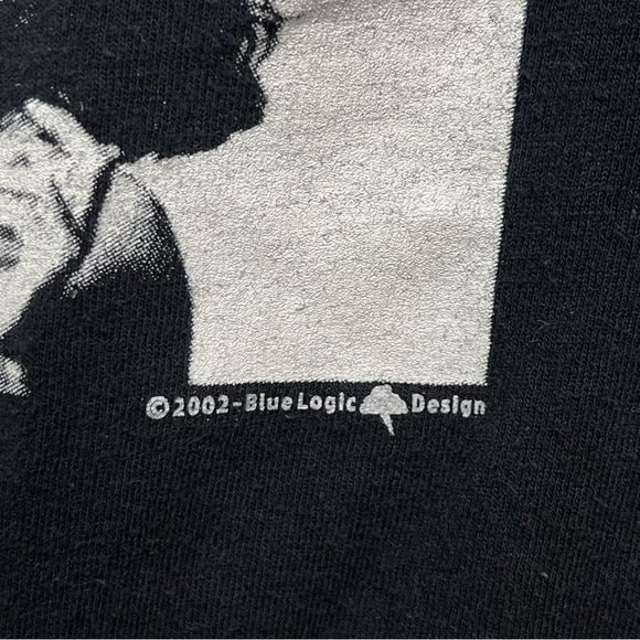 Vintage Jim Morrison Tank Top Womens Medium Black  Sleeveless Band Double Sided - Picture 10 of 12